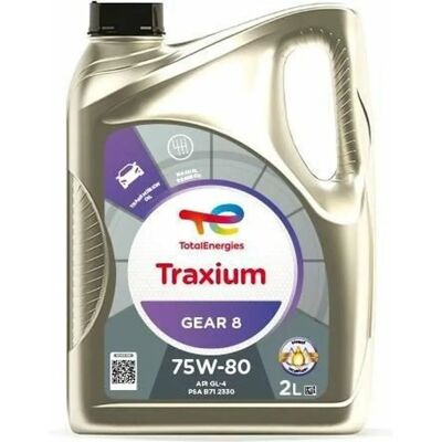 Totalenergies Traxium Gear 8 75W - Huile de transmission - 2L - Publicité Totalenergies Traxium Gear 8 75W - Huile de transmission - 2L - Publicité