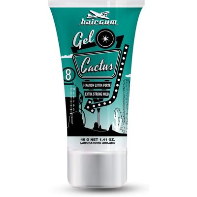 Gel Cactus Hairgum - Extra Forte 40g - Publicité Gel Cactus Hairgum - Extra Forte 40g - Publicité