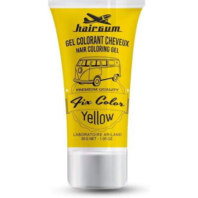 Gel de coiffage Hairgum Fix Color Jaune - Non-permanent, 30 ml - Publicité Gel de coiffage Hairgum Fix Color Jaune - Non-permanent, 30 ml - Publicité