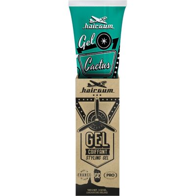 Gel cheveux Hairgum HGF100CACTUS - Fissante forte - 100ml - Publicité Gel cheveux Hairgum HGF100CACTUS - Fissante forte - 100ml - Publicité
