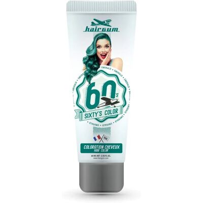 Hairgum Sixty's Color Emerald Green - Haarverf voor Alle Haartypes Hairgum Sixty's Color Emerald Green - Haarverf voor Alle Haartypes