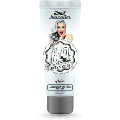 Hairgum Sixty's Color Wit - Haarkleur voor alle haartypes Hairgum Sixty's Color Wit - Haarkleur voor alle haartypes