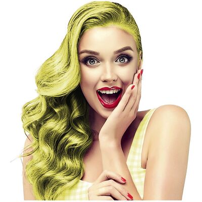 Hairgum Sixty's Color Geel Zonsopgang - Haarverf, 60ml, Langdurig, Zonder Ammoniak Hairgum Sixty's Color Geel Zonsopgang - Haarverf, 60ml, Langdurig, Zonder Ammoniak