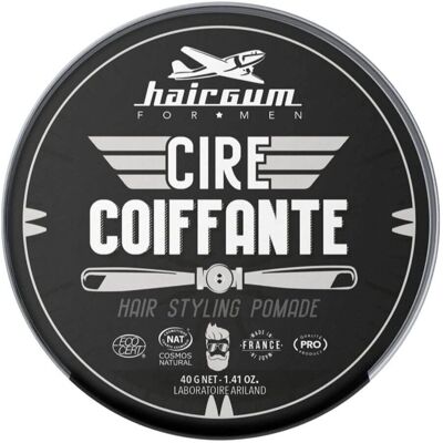 Cire Modelante Hairgum - Coiffage, Barbe & Moustache - Ingrédients Naturels - Publicité Cire Modelante Hairgum - Coiffage, Barbe & Moustache - Ingrédients Naturels - Publicité