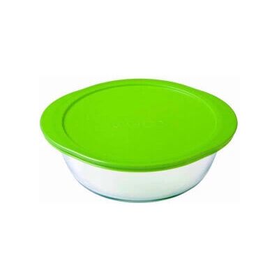 Pyrex Groene Voedselopslagcontainer - Ronde borosilicaatglas - 1,1L Pyrex Groene Voedselopslagcontainer - Ronde borosilicaatglas - 1,1L