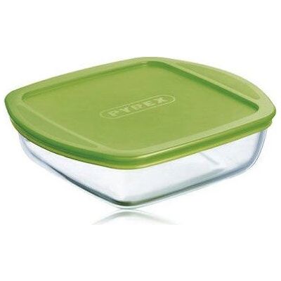 Pyrex PYRG4CCA21H Récipient de Rangement Alimentaire Carré Vert Pyrex PYRG4CCA21H Récipient de Rangement Alimentaire Carré Vert