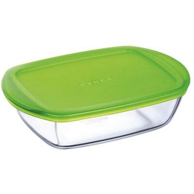 Contenant de stockage alimentaire Pyrex - Vert - Rectangulaire - 1L Contenant de stockage alimentaire Pyrex - Vert - Rectangulaire - 1L