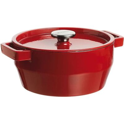 Pyrex Cocotte en fonte 20cm Rouge - Slow Cook Ragoût - Publicité Pyrex Cocotte en fonte 20cm Rouge - Slow Cook Ragoût - Publicité