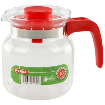 Bottiglia in vetro trasparente Pyrex 711A - 21x21x3,6 cm Bottiglia in vetro trasparente Pyrex 711A - 21x21x3,6 cm