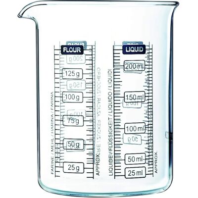 Pyrex 250 ml Messbecher - Küchenlabor Glas Pyrex 250 ml Messbecher - Küchenlabor Glas