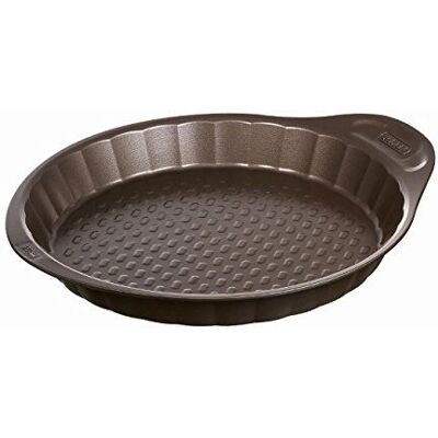 Plat à four rond Pyrex Asimetria - Antiadhésif, 26cm, Macadamia - Publicité Plat à four rond Pyrex Asimetria - Antiadhésif, 26cm, Macadamia - Publicité