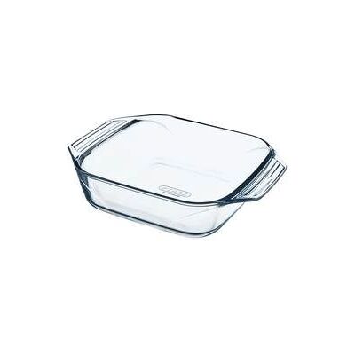 Plat à four carré en verre Pyrex - 29x23cm - Résistant à la chaleur Plat à four carré en verre Pyrex - 29x23cm - Résistant à la chaleur
