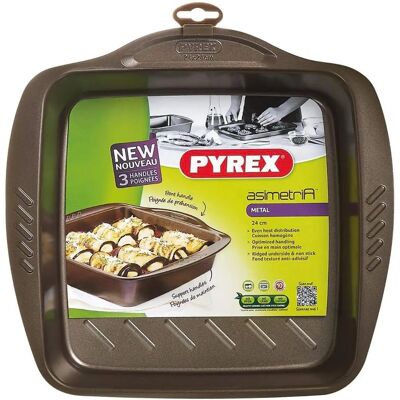 Pyrex Asimetria - 24x24cm Antihaft-Backform Pyrex Asimetria - 24x24cm Antihaft-Backform