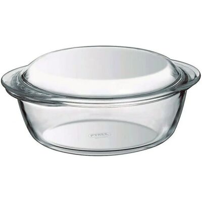 Pyrex Essentials Transparenter Glas Auflauf mit Deckel - 3,2L Pyrex Essentials Transparenter Glas Auflauf mit Deckel - 3,2L