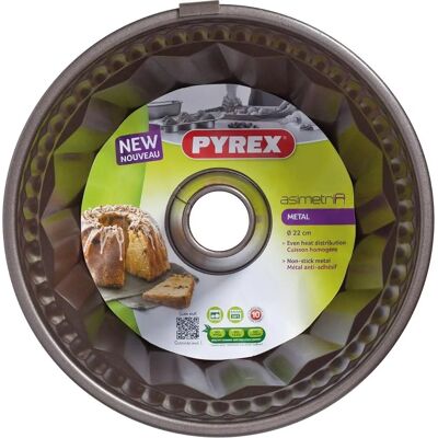 Pyrex Asimetría - Forma de metal antiaderente 22cm Pyrex Asimetría - Forma de metal antiaderente 22cm