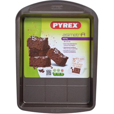 Pyrex Macadamia Moule à Brownie Métal Asymétrique Pyrex Macadamia Moule à Brownie Métal Asymétrique