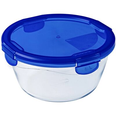 Recipient rotund pentru alimente Pyrex - 0,7L - Albastru Recipient rotund pentru alimente Pyrex - 0,7L - Albastru