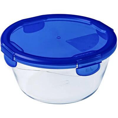 Plat rond en verre Pyrex Cook & Go avec couvercle - 1,6L - Rangement alimentaire - Publicité Plat rond en verre Pyrex Cook & Go avec couvercle - 1,6L - Rangement alimentaire - Publicité
