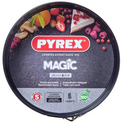 Pyrex Svart 26cm Springform - Non-stick, Ugnssäker Pyrex Svart 26cm Springform - Non-stick, Ugnssäker