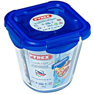Pyrex Albastru 0,8L Recipient din Sticlă - Depozitare alimente Pyrex Albastru 0,8L Recipient din Sticlă - Depozitare alimente