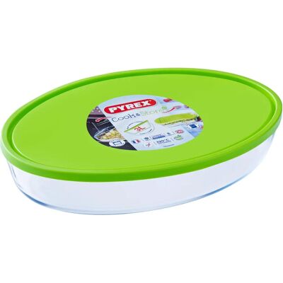 Pyrex Marca Modelo - Asador Ovalado - 3L - Verde Pyrex Marca Modelo - Asador Ovalado - 3L - Verde