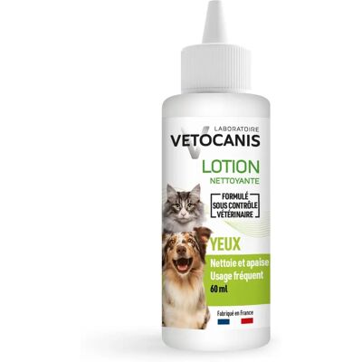 Lotion Nettoyante des Yeux Vetocanis pour Chat et Chien - 60ml Lotion Nettoyante des Yeux Vetocanis pour Chat et Chien - 60ml