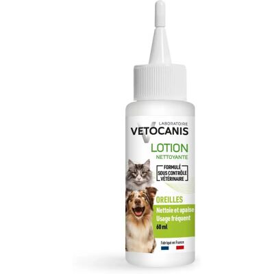 Lotion pour oreilles Vetocanis pour chats et chiens - Soin apaisant 60ml Lotion pour oreilles Vetocanis pour chats et chiens - Soin apaisant 60ml