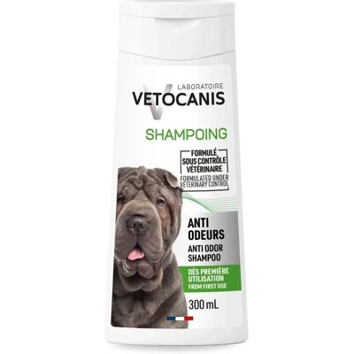 VETOCANIS BIO000483 - Shampooing Anti-Odeur pour Chiens - 300 ml VETOCANIS BIO000483 - Shampooing Anti-Odeur pour Chiens - 300 ml