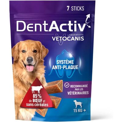 VETOCANIS Kauwstokjes - Rundvlees - 7 Stuks - Mondhygiëne VETOCANIS Kauwstokjes - Rundvlees - 7 Stuks - Mondhygiëne