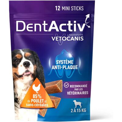 VETOCANIS Mini Kip Mondhygiëne Snacks voor Honden 2-15kg VETOCANIS Mini Kip Mondhygiëne Snacks voor Honden 2-15kg
