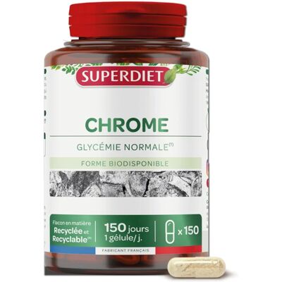 Superdiet Chrompicolinat - Unterstützt Blutzucker - 150 Kapseln Superdiet Chrompicolinat - Unterstützt Blutzucker - 150 Kapseln