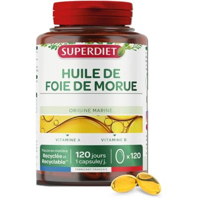 Superdiet Vitamin A D Öl Kapseln - Nahrungsergänzung Superdiet Vitamin A D Öl Kapseln - Nahrungsergänzung