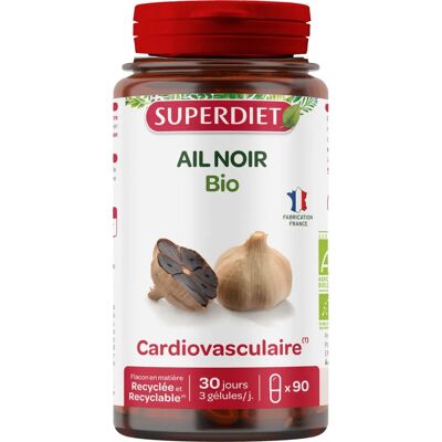 Superdiet Schwarzer Knoblauch - Unterstützt Herz & Kreislauf - Bio-Veganes Nahrungsergänzungsmittel Superdiet Schwarzer Knoblauch - Unterstützt Herz & Kreislauf - Bio-Veganes Nahrungsergänzungsmittel