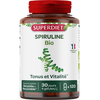 Superdiet Bio-Spirulina 120 Kapseln – Unterstützt Immunität & Fitness Superdiet Bio-Spirulina 120 Kapseln – Unterstützt Immunität & Fitness