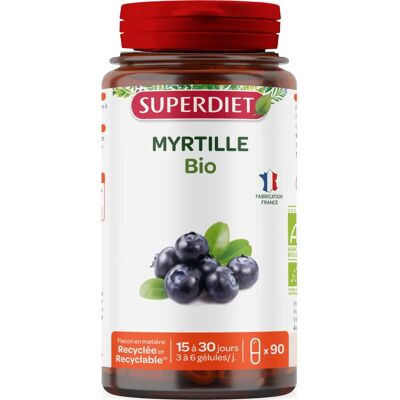 Superdiet Bio Heidelbeeren 90 Kapseln - Nahrungsergänzung Superdiet Bio Heidelbeeren 90 Kapseln - Nahrungsergänzung