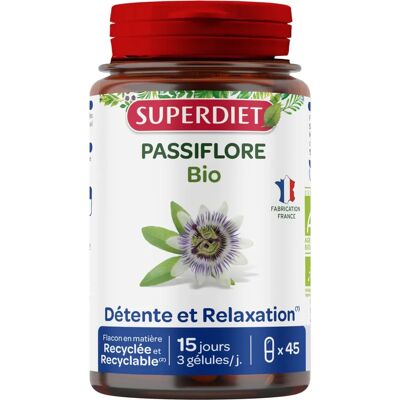Superdiet Passionsblume Bio Kapseln - Für Entspannung & Schlaf Superdiet Passionsblume Bio Kapseln - Für Entspannung & Schlaf