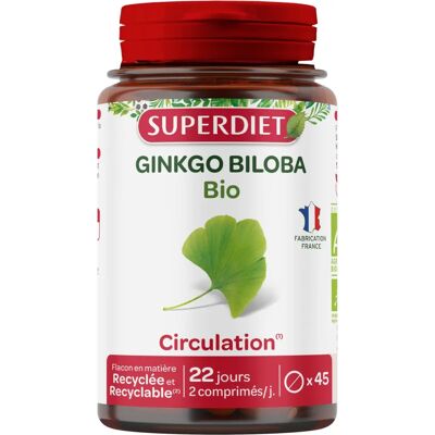 Superdiet Ginkgo Biloba Bio 45 Tabletten - Nahrungsergänzung Superdiet Ginkgo Biloba Bio 45 Tabletten - Nahrungsergänzung