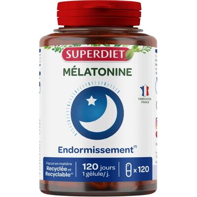Super Diet Melatonina 120 cápsulas blandas - Complemento alimenticio Super Diet Melatonina 120 cápsulas blandas - Complemento alimenticio