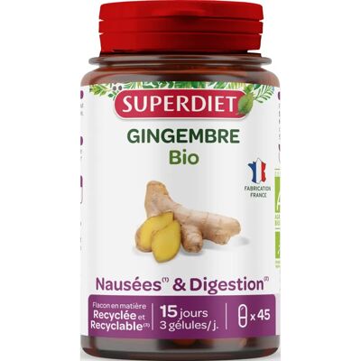 Superdiet Bio Ingwer Kapseln - 45 Stück Superdiet Bio Ingwer Kapseln - 45 Stück