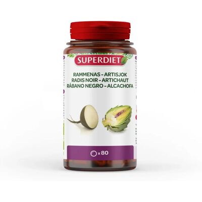 Super Diet Rábano negro y alcachofa orgánico 80 tabletas - Suplemento dietético Super Diet Rábano negro y alcachofa orgánico 80 tabletas - Suplemento dietético