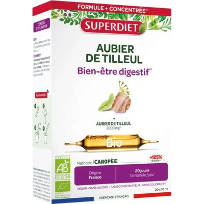Super Diet Aubier de Tilleul Bio - 20 Ampoules - Publicité Super Diet Aubier de Tilleul Bio - 20 Ampoules - Publicité