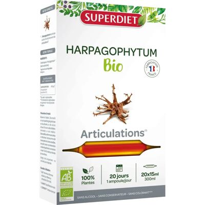 Superdiet Harpagophytum Bio 20 Ampoules - Complément alimentaire - Publicité Superdiet Harpagophytum Bio 20 Ampoules - Complément alimentaire - Publicité