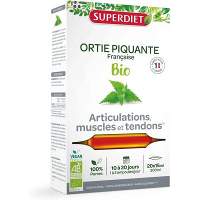 Superdiet Bio Brennnessel 20 Ampullen - Nahrungsergänzungsmittel Superdiet Bio Brennnessel 20 Ampullen - Nahrungsergänzungsmittel
