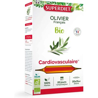Superdiet Oliva Orgánica - 20 Ampollas - Apoyo cardiovascular Superdiet Oliva Orgánica - 20 Ampollas - Apoyo cardiovascular