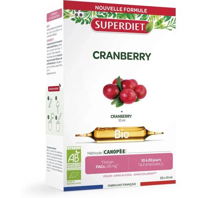 Super Diet Cranberry - 20 Ampoules pour le Confort Urinaire - Publicité Super Diet Cranberry - 20 Ampoules pour le Confort Urinaire - Publicité