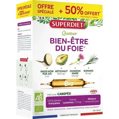 Superdiet Chardon-Marie Digestion Bio - 20 Ampoules - Support Hépatique Organique - Publicité Superdiet Chardon-Marie Digestion Bio - 20 Ampoules - Support Hépatique Organique - Publicité