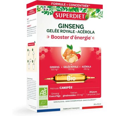 Superdiet Ginseng Bio - 20 Ampoules Superdiet Ginseng Bio - 20 Ampoules