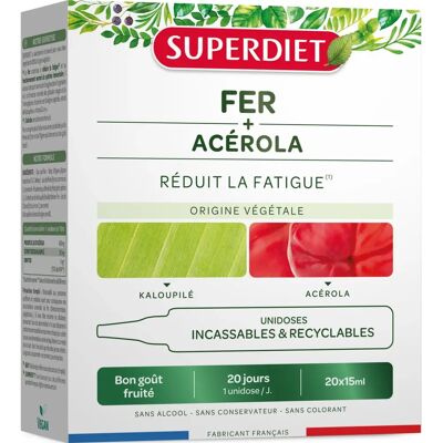 Superdiet Eisen & Acerola 20x15ml - Nahrungsergänzung Superdiet Eisen & Acerola 20x15ml - Nahrungsergänzung