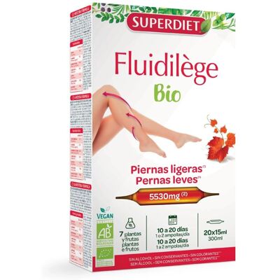 Super Diet Fluidilège Orgánico Piernas Ligeras - Complemento Alimenticio Super Diet Fluidilège Orgánico Piernas Ligeras - Complemento Alimenticio