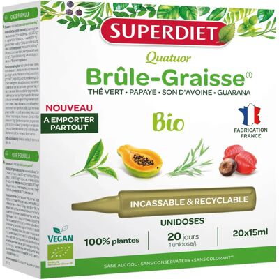 Superdiet Quatuor Bio brûle-graisse guarana thé vert Lösung 300 ml Superdiet Quatuor Bio brûle-graisse guarana thé vert Lösung 300 ml